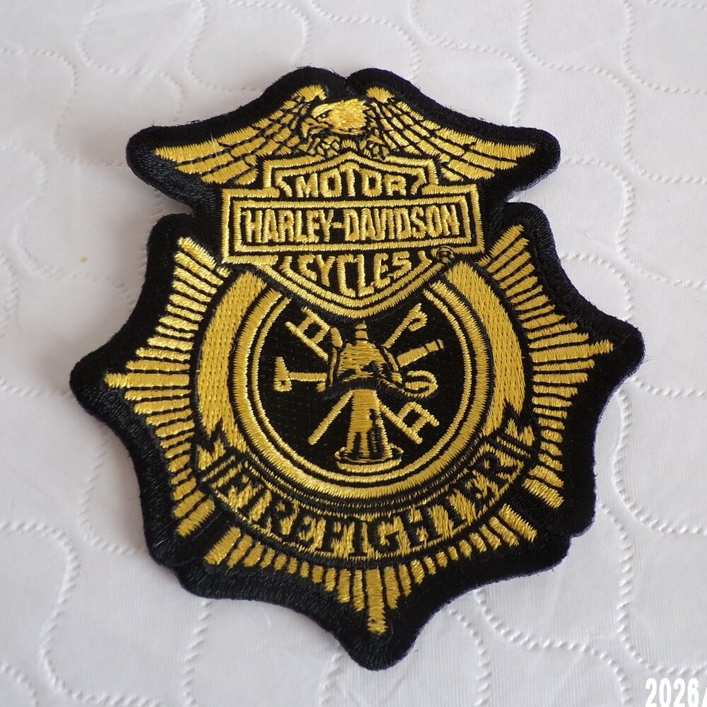 HARLET-DAVIDSON FIREFIGHTER PATCH